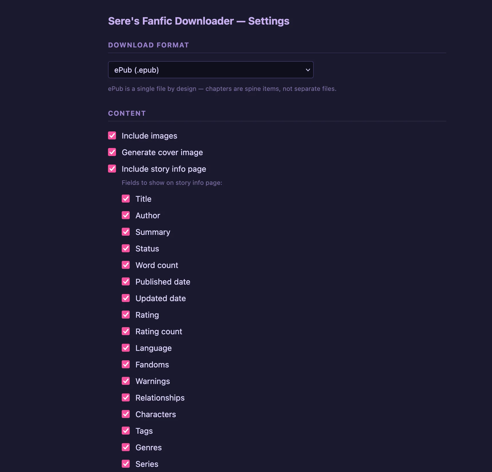 Fanfic Downloader